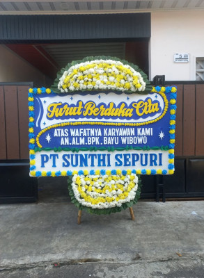 Papan Bunga Duka di Margoyoso