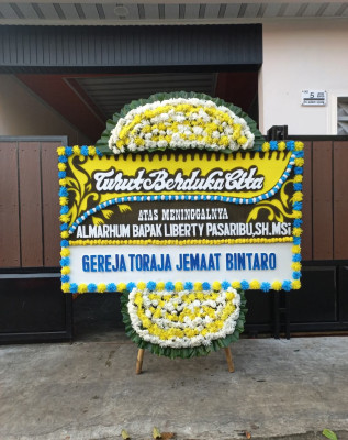Papan Bunga Duka di Margoyoso